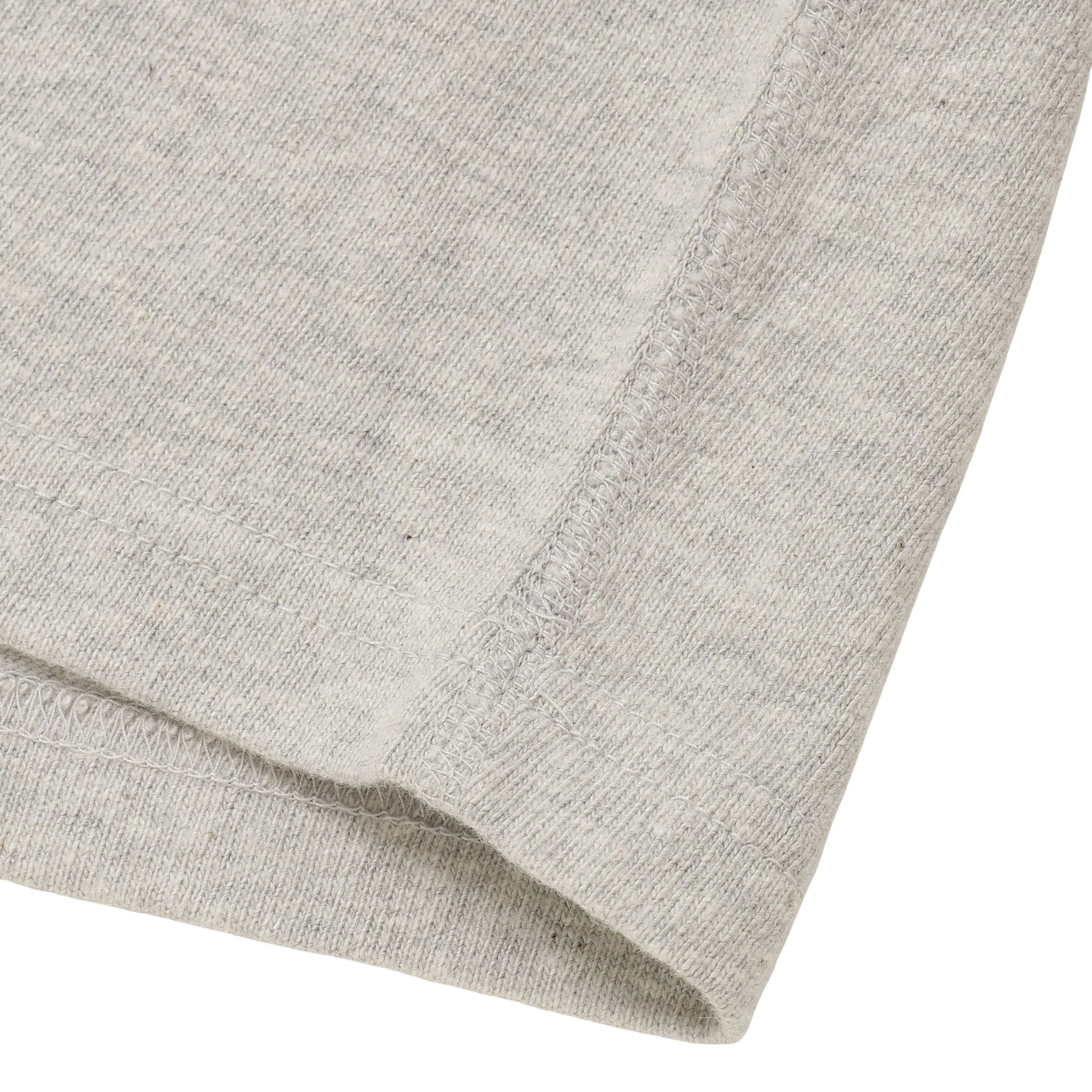 Crewneck T-shirt - ELS Recycled Cotton Slub - Heather Grey by Wonder Looper