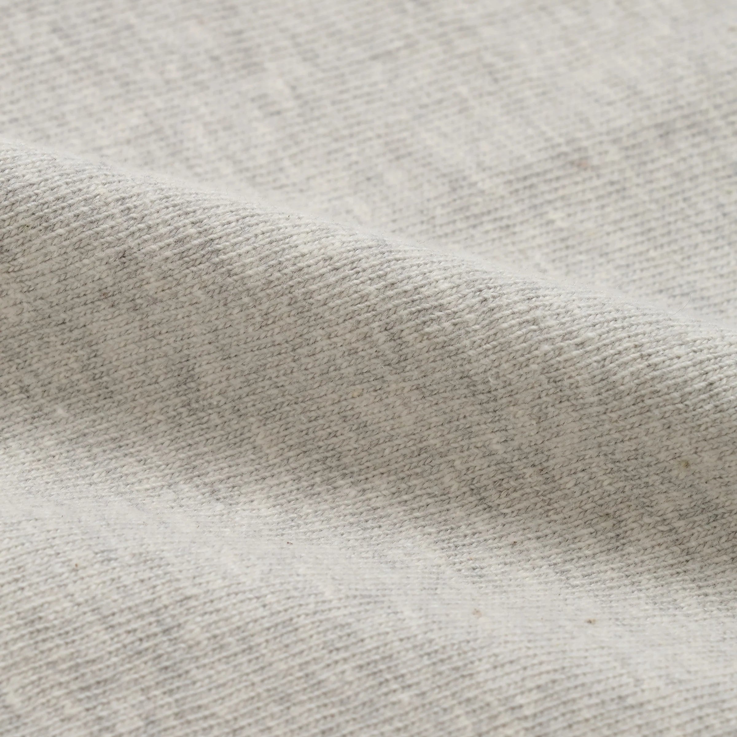 Crewneck T-shirt - ELS Recycled Cotton Slub - Heather Grey by Wonder Looper